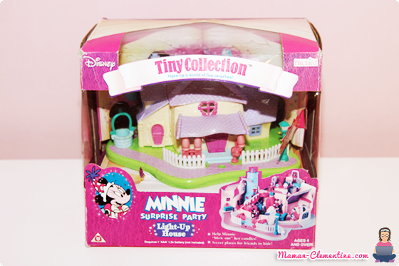 maison jaune à étage Polly pocket vintage