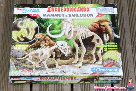 Archéo Ludic Smilodon & Mammouth de chez Clementoni